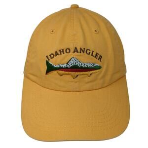 Idaho Angler Strapback Baseball Cap Yellow One Size Adjustable Imperial Sports